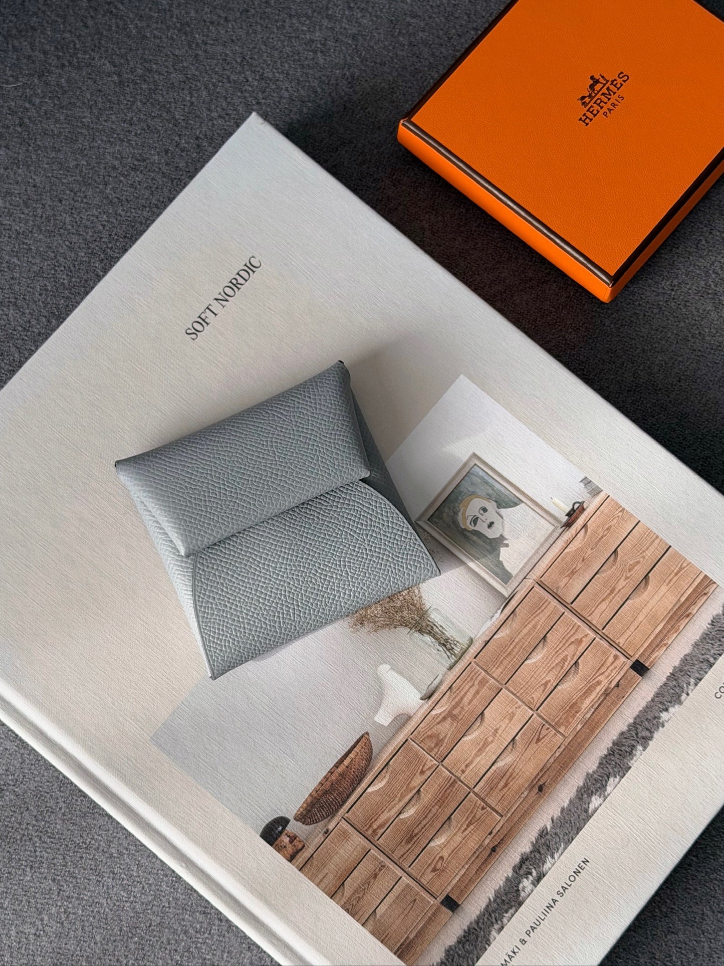 Hermès | Bastia 零錢包 木偶灰