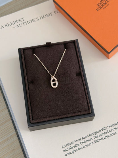 Hermès | Farandole Necklace 豬鼻子項鍊 玫瑰金