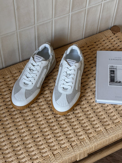 Hermès | Jet Sneaker Toile帆布 白色