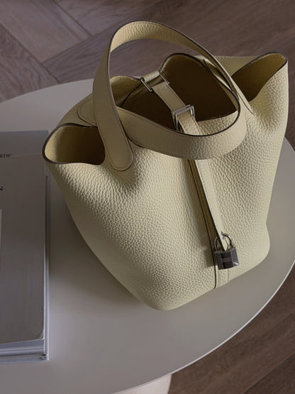 Hermès | Picotin 18 米爾頓黃 銀釦