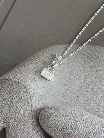 Hermès | Amulettes Constance Necklace 康康包全銀925項鍊