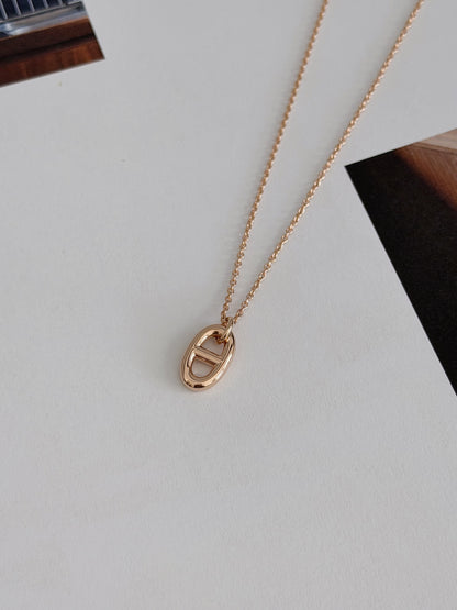 Hermès | Farandole Necklace 豬鼻子項鍊 玫瑰金