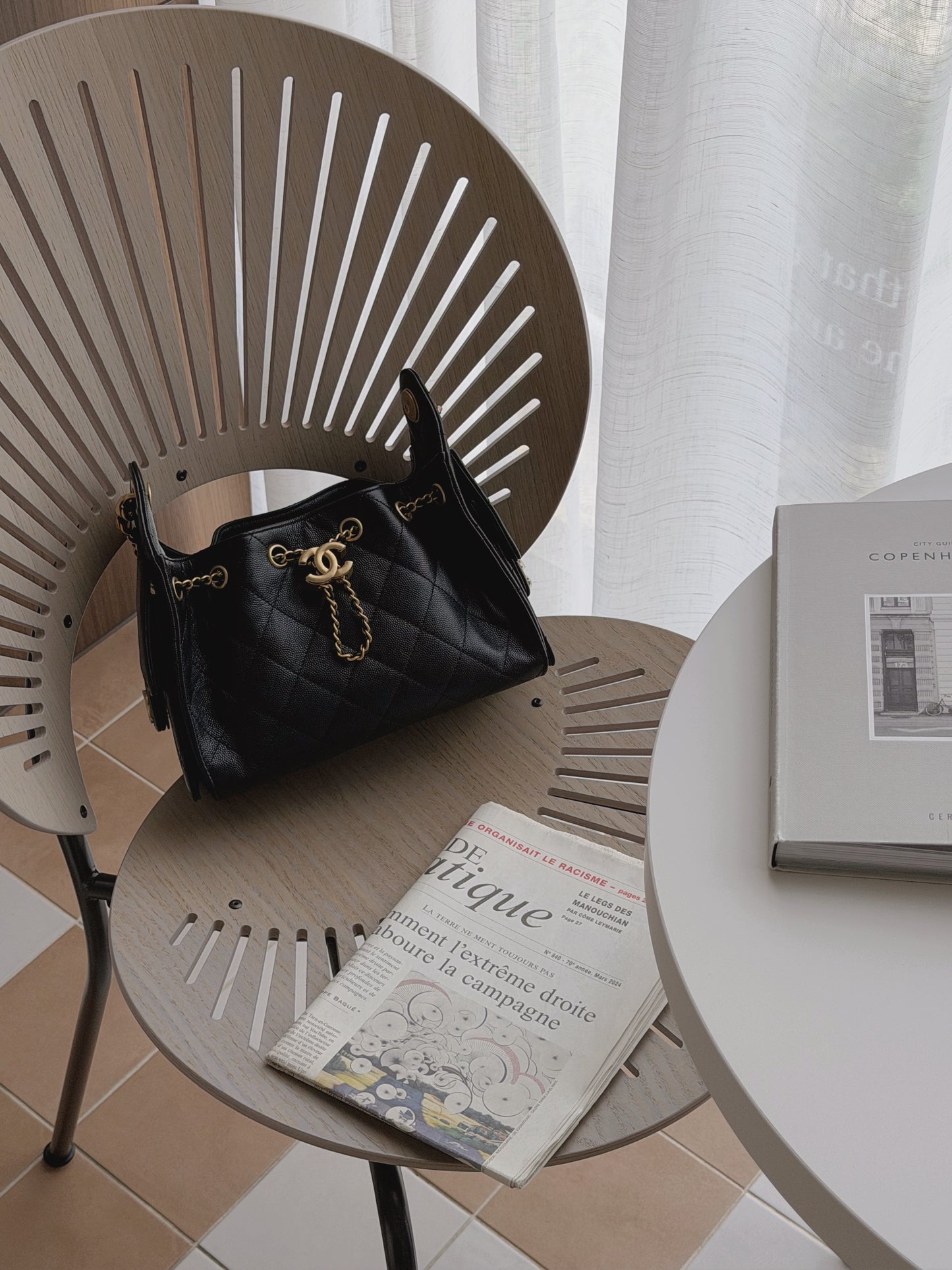 Chanel｜Mini 25 Bag 黑色 荔枝牛皮 金釦