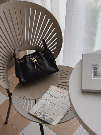 Chanel｜Mini 25 Bag 黑色 荔枝牛皮 金釦