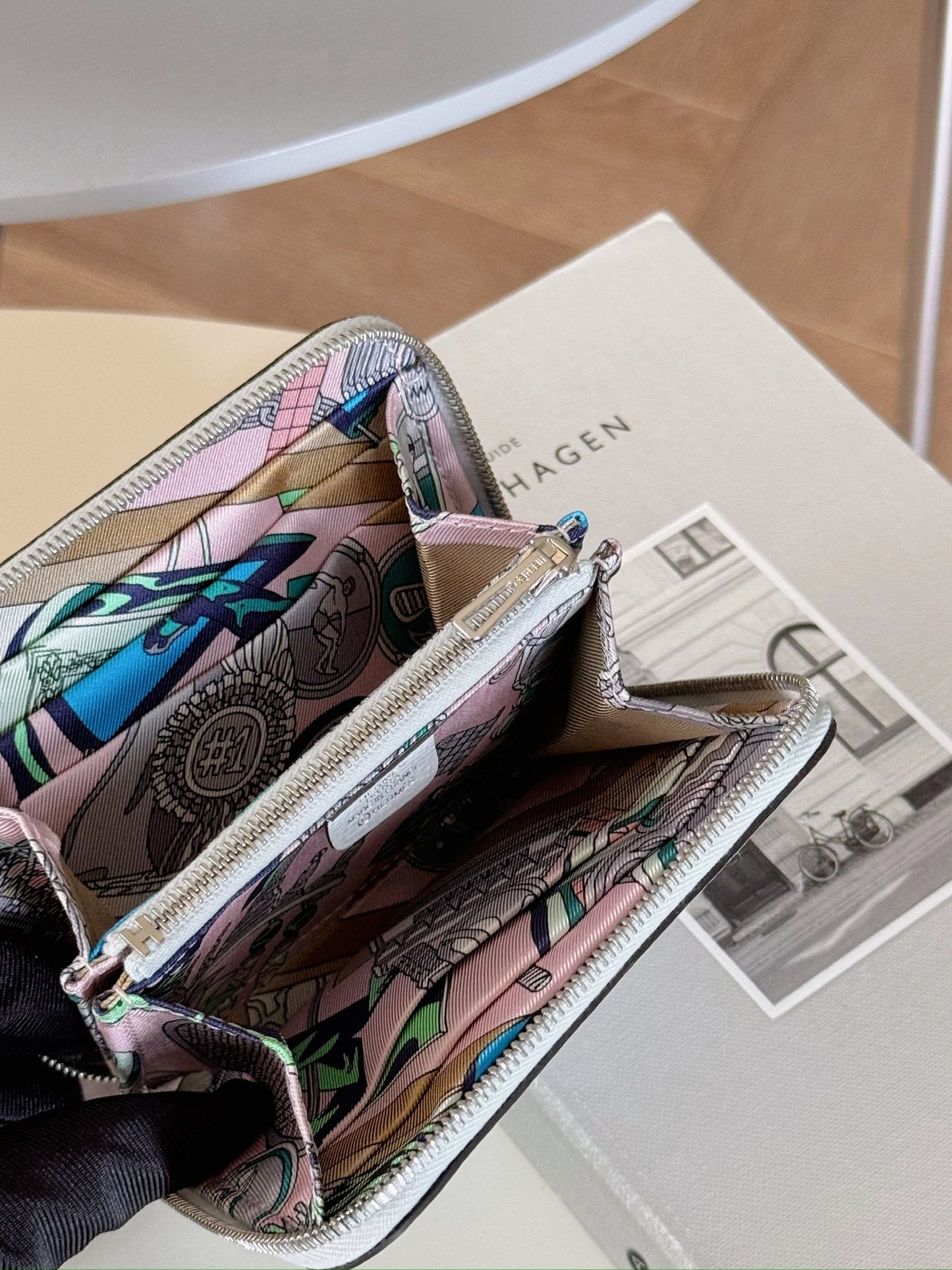 Hermès | Silk’in 短夾 鉑金灰&nbsp;