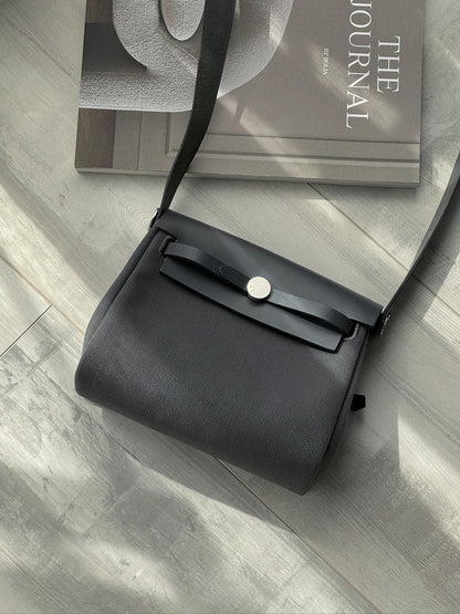 Hermès Mini Herbag 石板灰銀釦