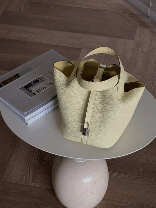 Hermès | Picotin 18 米爾頓黃 銀釦