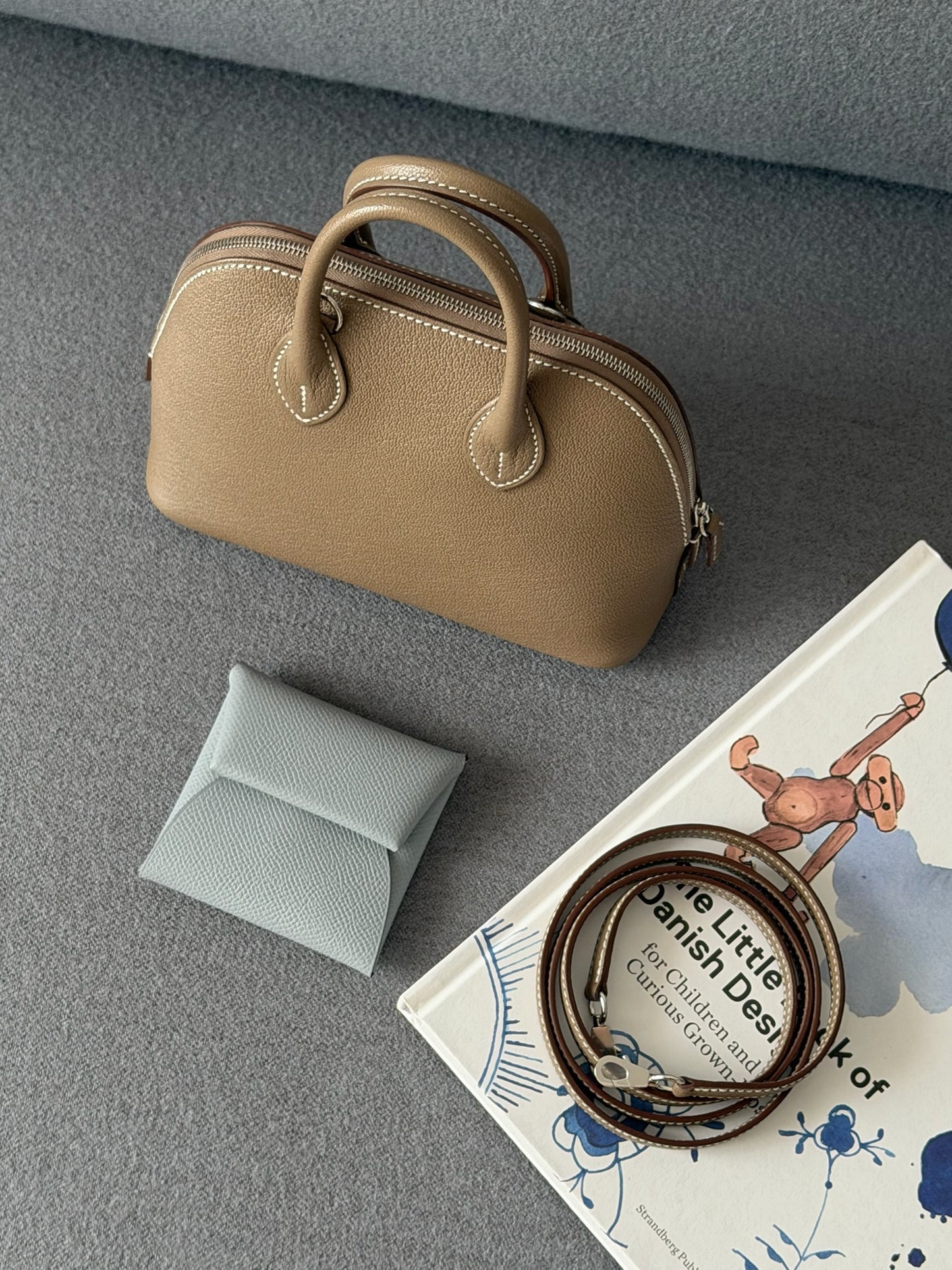 Hermès | Mini Bolide 大象灰 銀釦