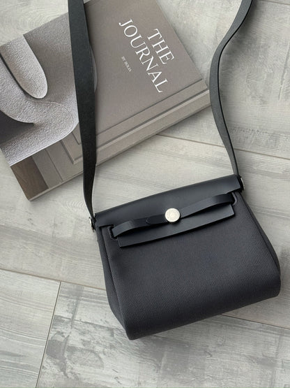 Hermès Mini Herbag 石板灰銀釦