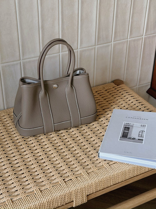 Hermès | Mini Garden Party 大象灰 全皮