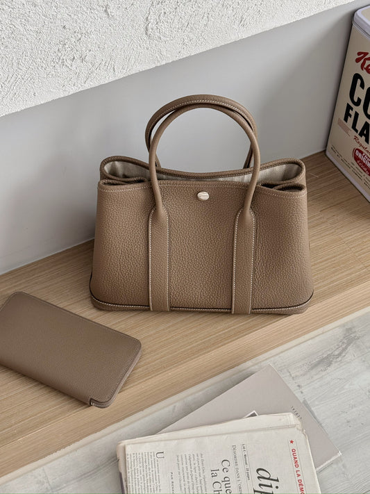 Hermès | Garden Party 30 大象灰 全皮