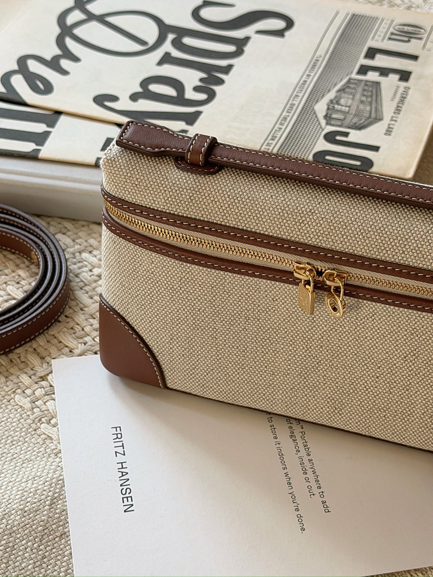 Loro Piana | Extra Pocket L19 帆布 深棕色