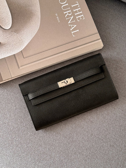 <NS-全新閒置品> Hermès |  Kelly To Go 黑色銀釦