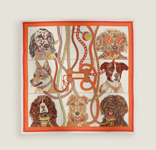 Hermès | Jour de Casting scarf 70 狗狗選角日 絲巾