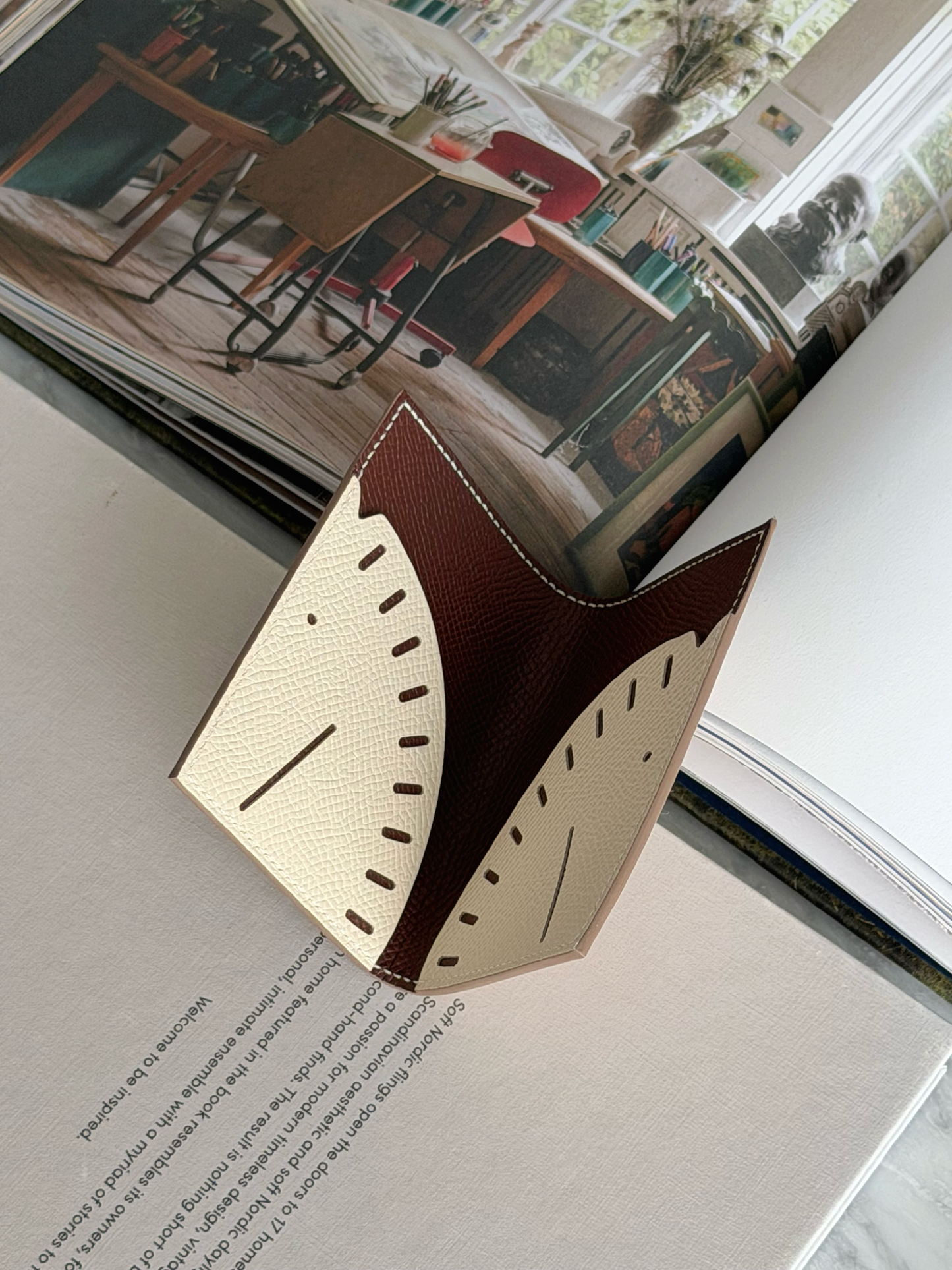 Hermès | Doado Card Holder 奶昔白 x 大地色