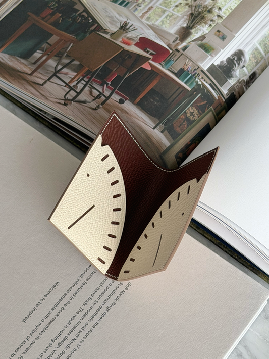 Hermès | Doado Card Holder 奶昔白 x 大地色