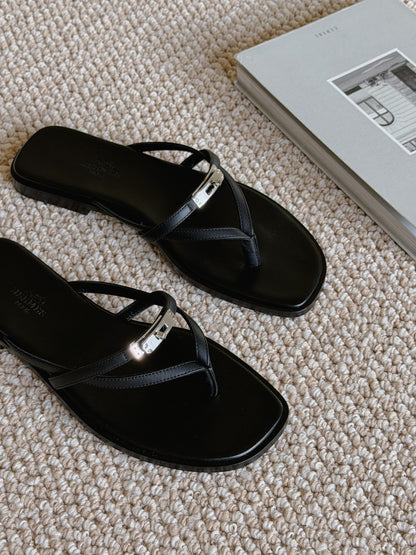 Hermès | Miss Sandal 拖鞋 黑色