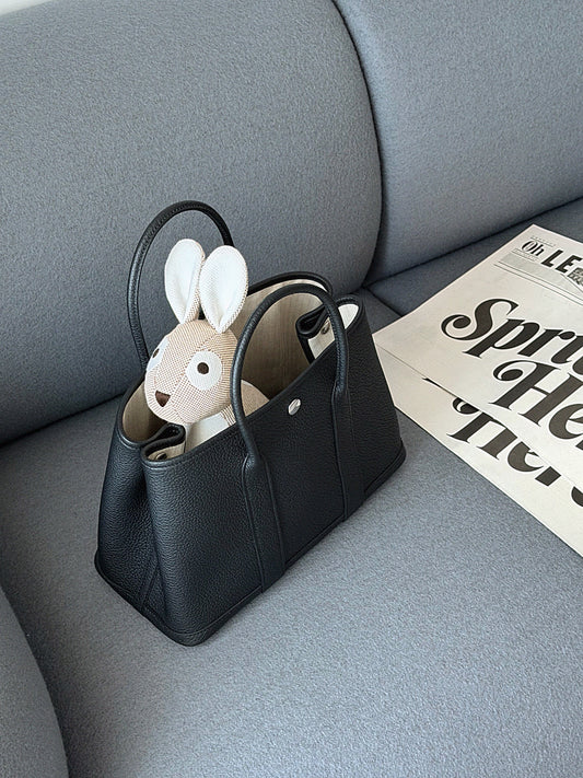 Hermès Garden Party 30 黑色 全皮