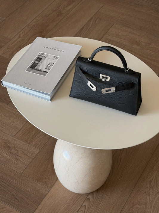 Hermès | Mini Kelly II 黑色 銀釦