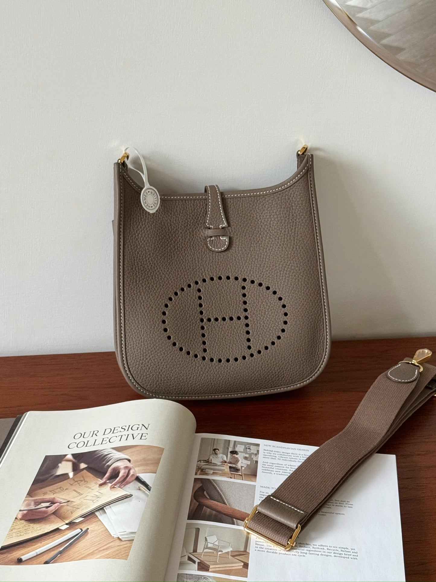 Hermès | Evelyne 23 大象灰 金釦