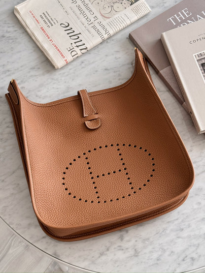 Hermès Evelyne 29 金棕色 金扣