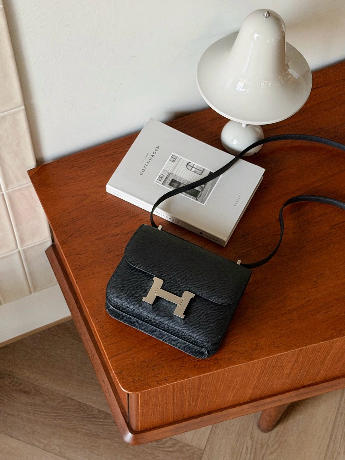 Hermès｜Mini Constance 黑色 銀釦