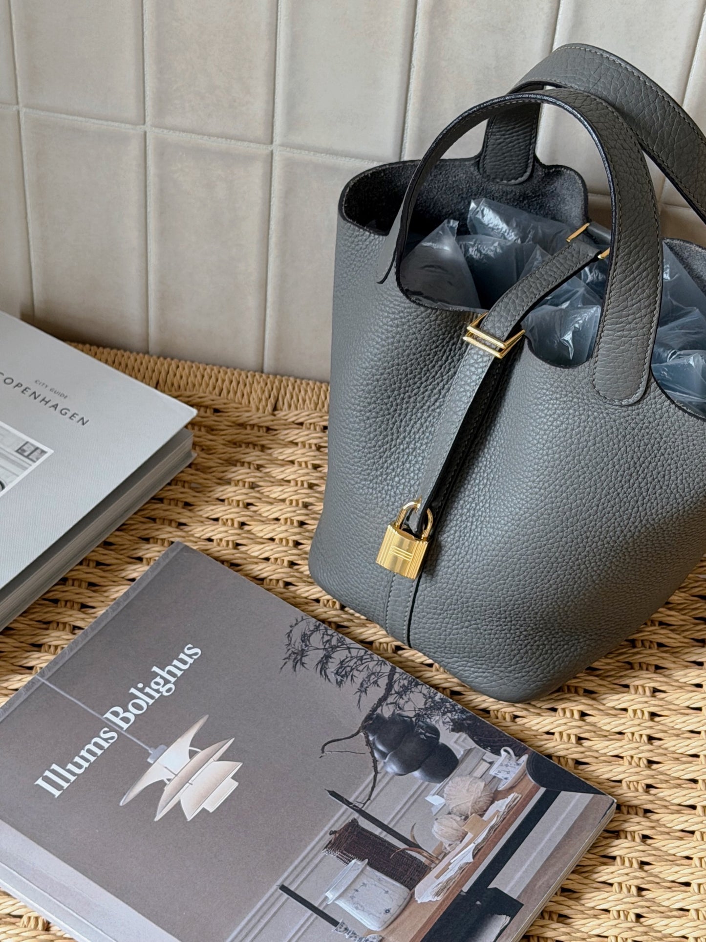 <NS - 全新閒置品> Hermès | Picotin 18 積雨雲灰 金釦
