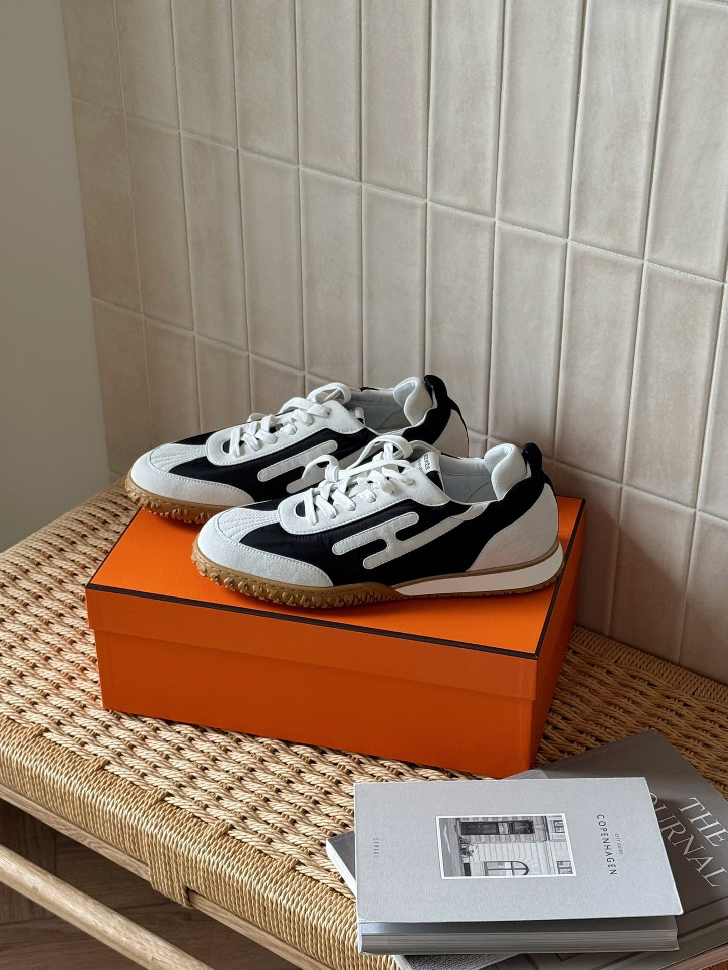 Hermès | Jet Sneaker 男士德訓鞋 白色 x 深藍