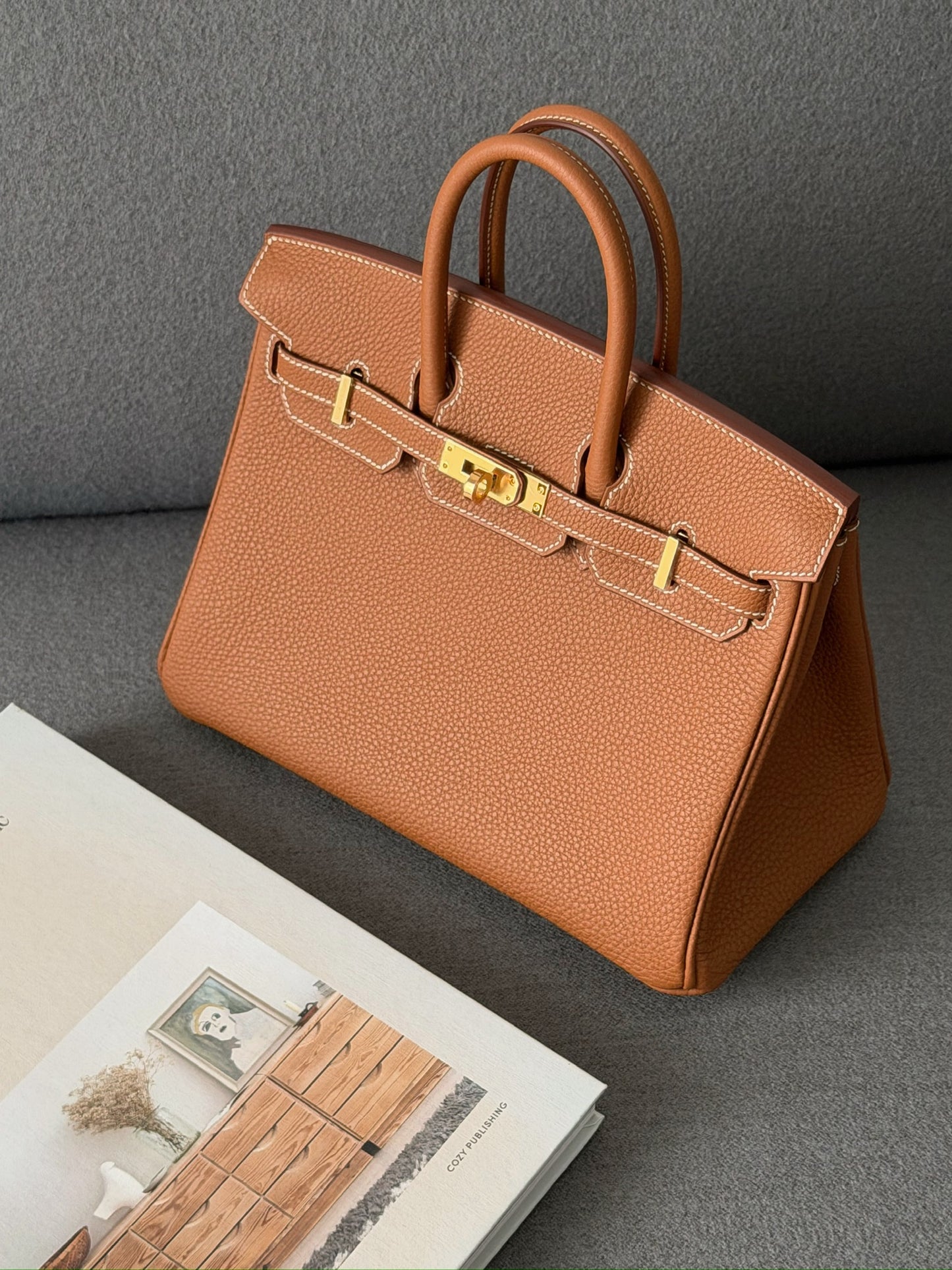 Hermès | Birkin 25 金棕色 金釦