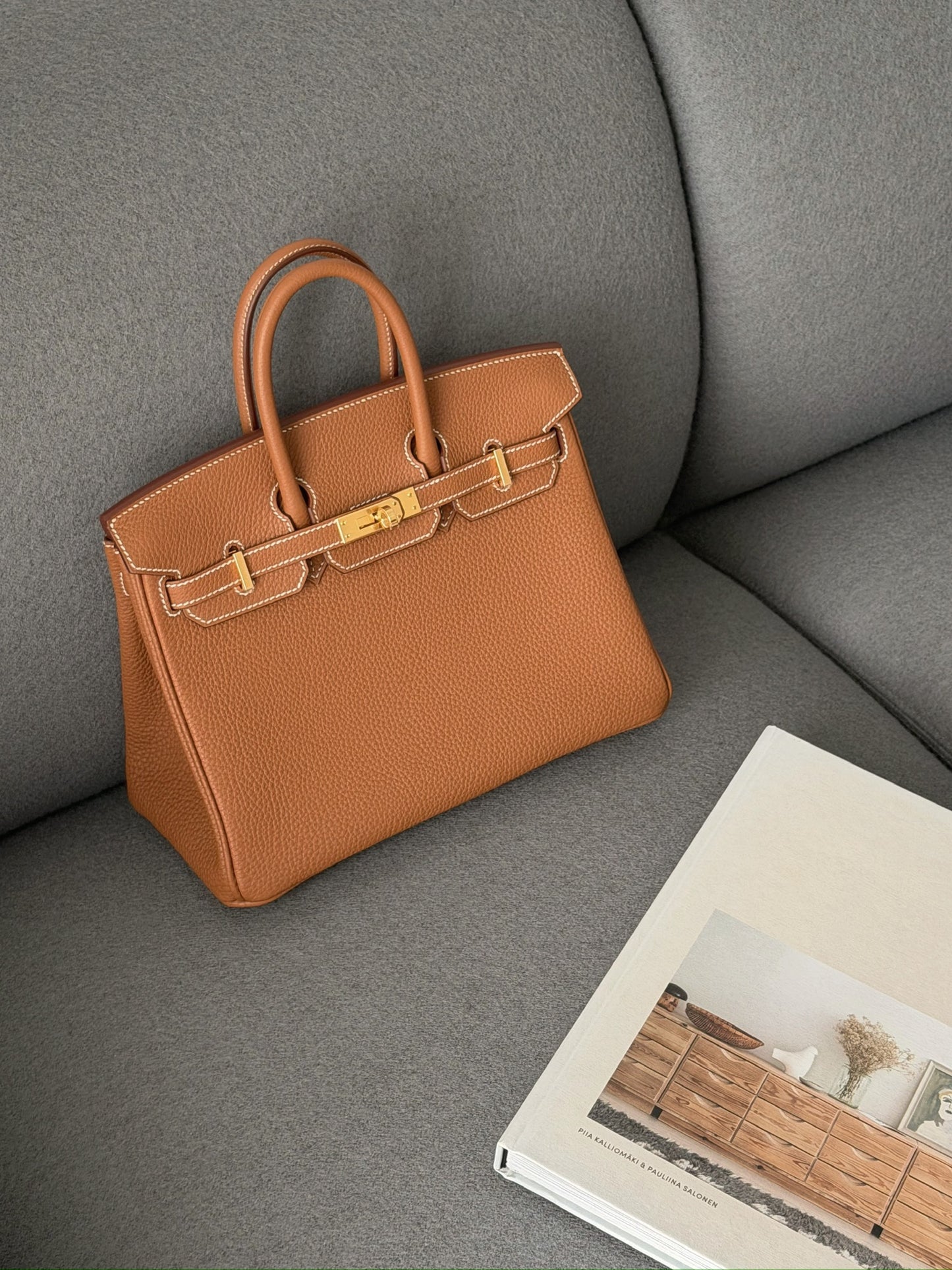 Hermès | Birkin 25 金棕色 金釦