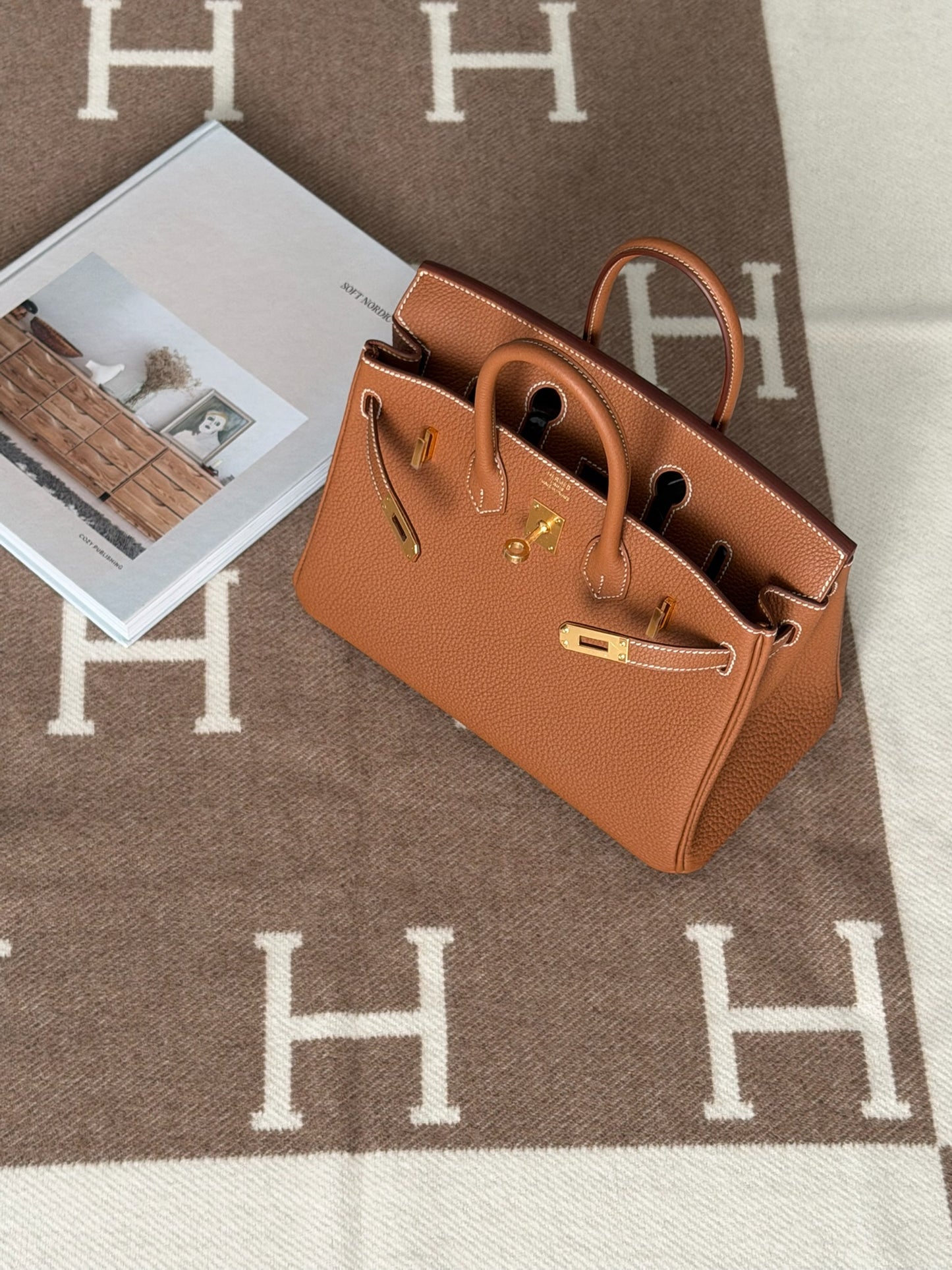 Hermès | Birkin 25 金棕色 金釦