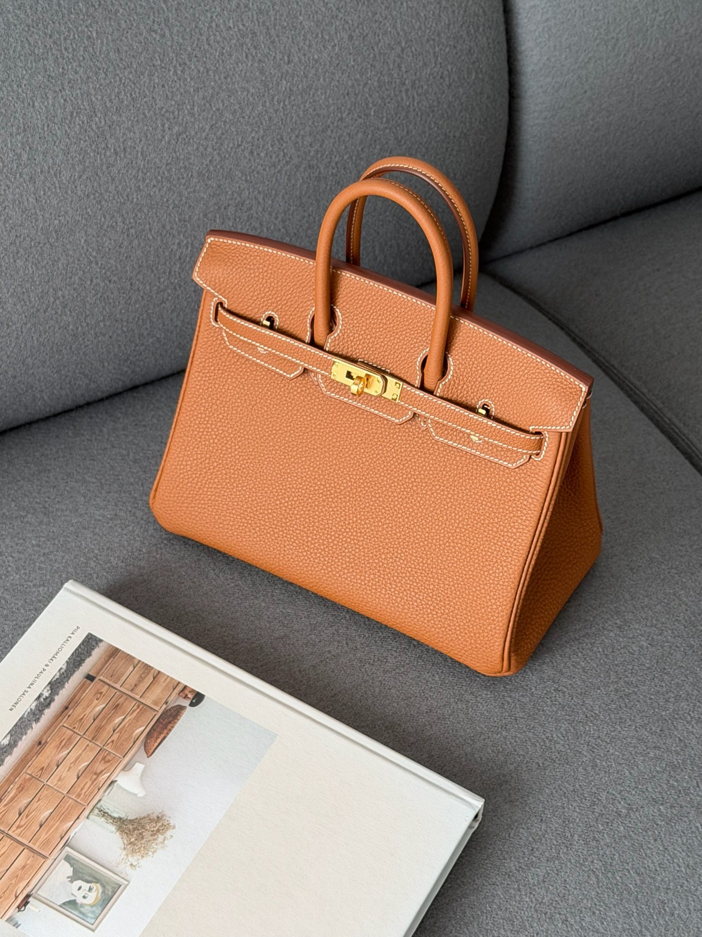 Hermès | Birkin 25 金棕色 金釦