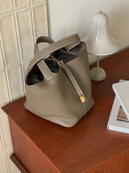 Hermès | Picotin 22 大象灰 金釦