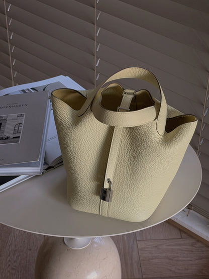 Hermès | Picotin 18 米爾頓黃 銀釦