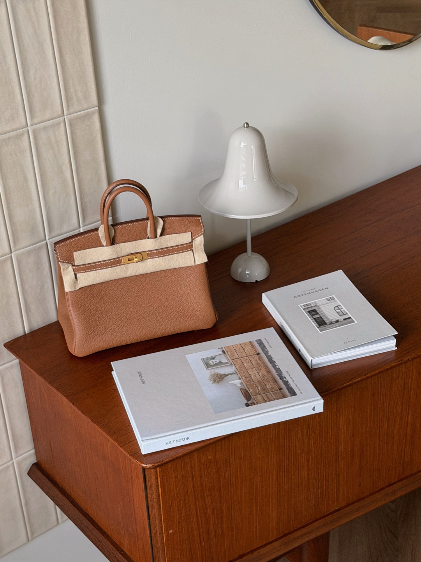 Hermès Birkin 25 金棕色 金釦 Togo