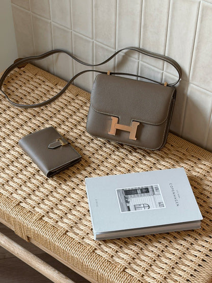 Hermès | Mini Constance 大象灰 玫瑰金釦