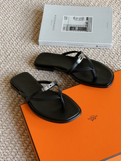 Hermès | Miss Sandal 拖鞋 黑色