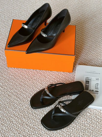 Hermès | Miss Sandal 拖鞋 黑色