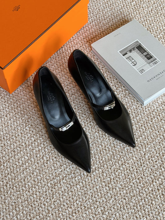 Hermès | Majeste Kelly 高跟鞋 黑色