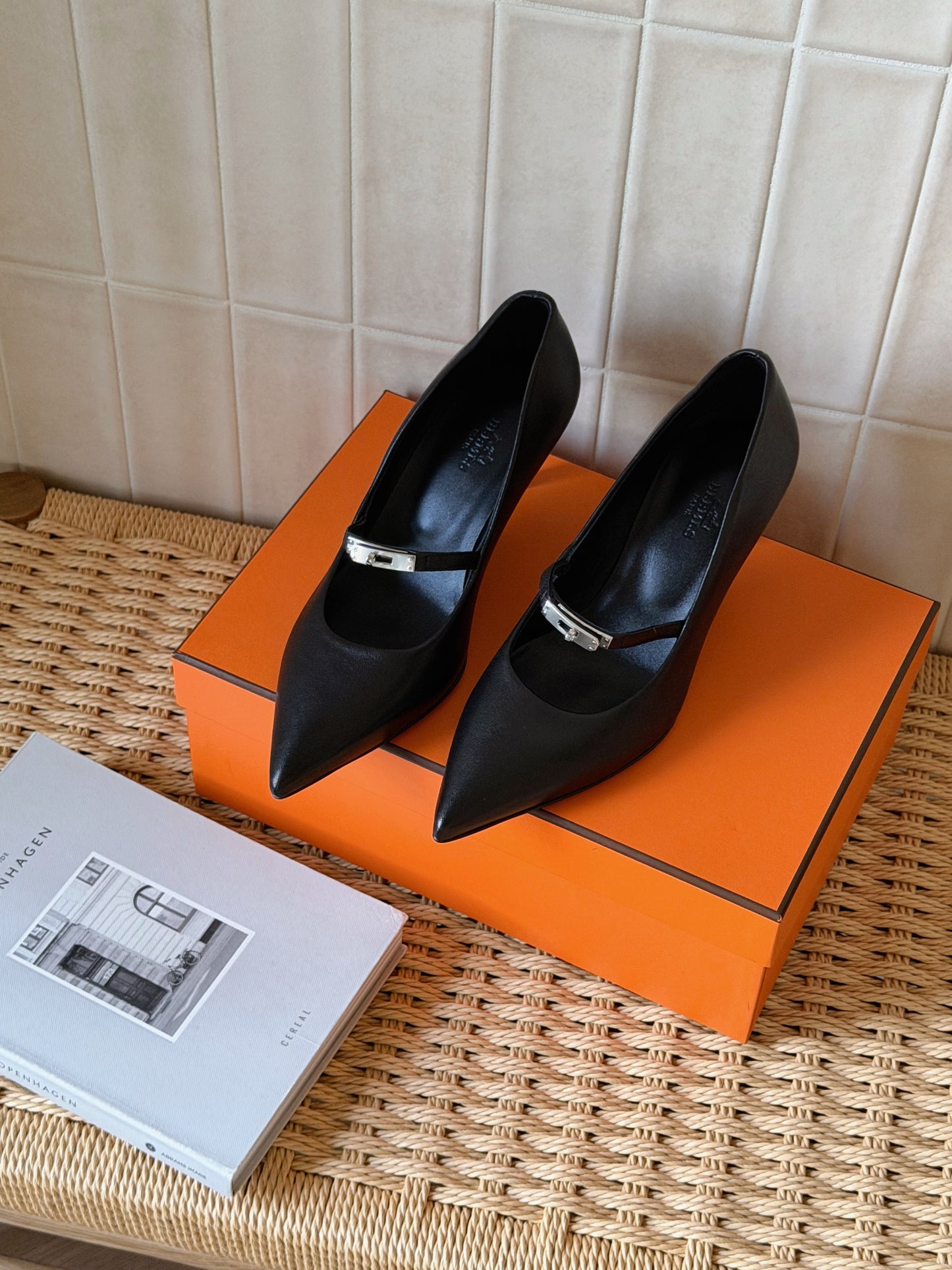 Hermès | Majeste Kelly 高跟鞋 黑色