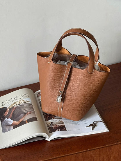 Hermès | Picotin 18 金棕色 銀釦