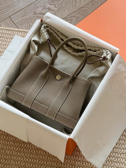 Hermès | Mini Garden Party 大象灰 全皮