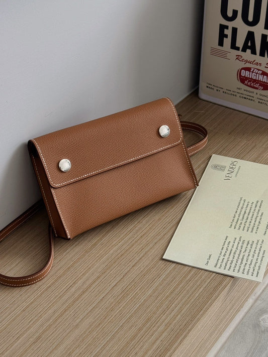 Hermès | Snap Wallet 金棕色