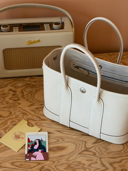 Hermès | Mini Garden Party 奶昔白 全皮