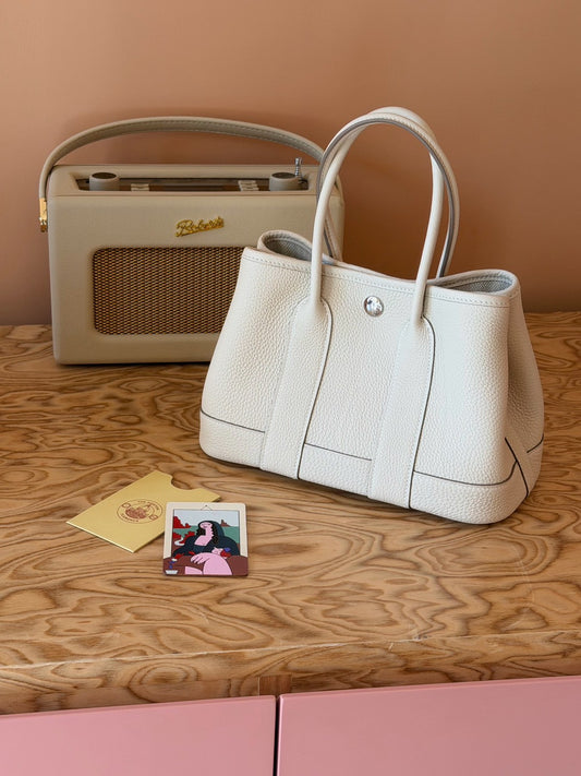 Hermès | Mini Garden Party 奶昔白 全皮