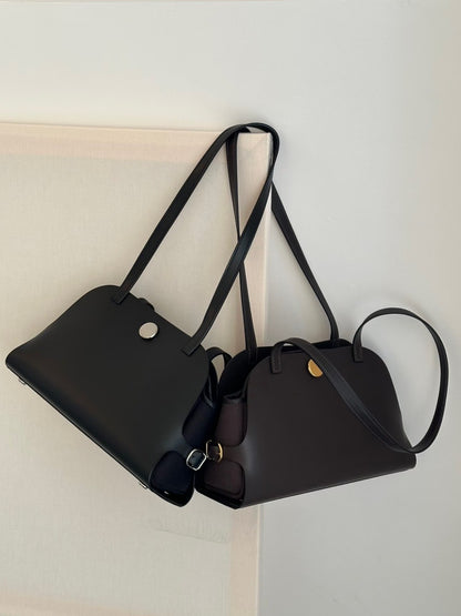 Hermès | Tablier Sellier 黑色 銀釦