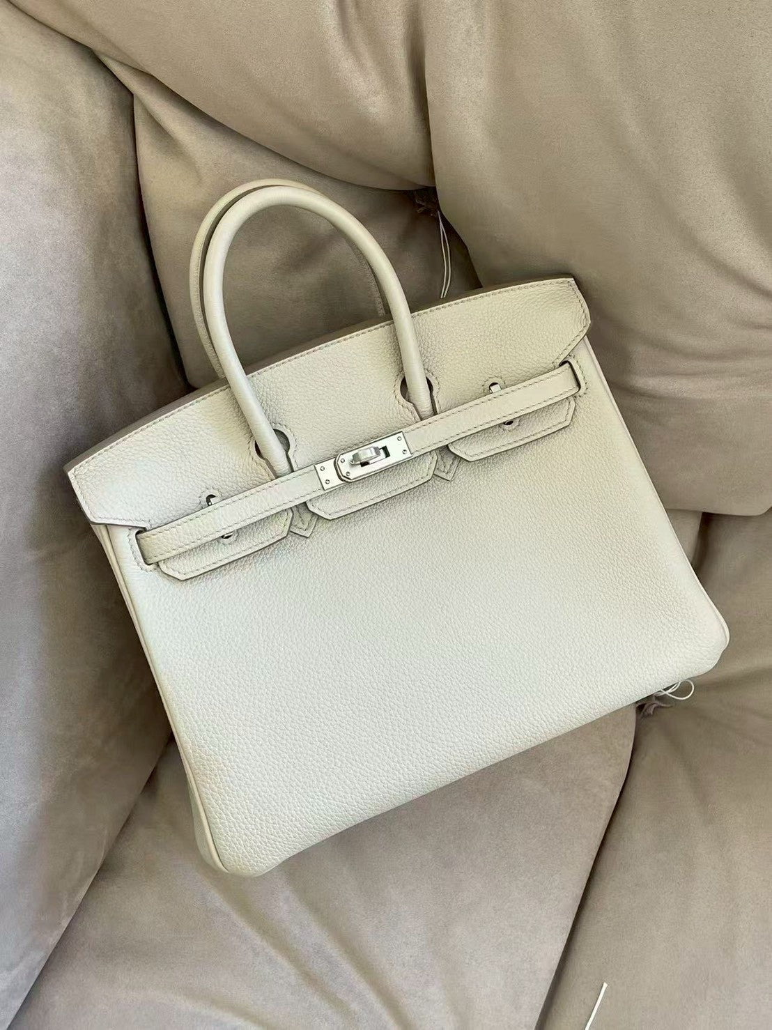 Hermès | Birkin 25 冰川白 銀釦