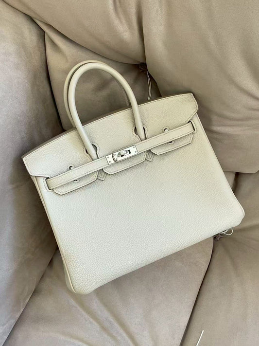 Hermès | Birkin 25 冰川白 銀釦