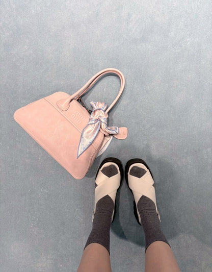 Miu Miu | Vivant 麂皮軟皮手袋 粉紅色