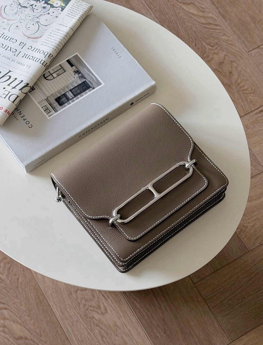 Hermès | Mini Roulis 大象灰 銀釦